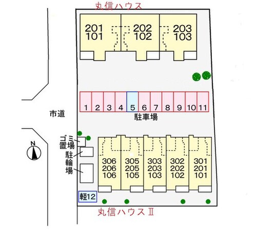 丸信ハウスⅡの物件外観写真